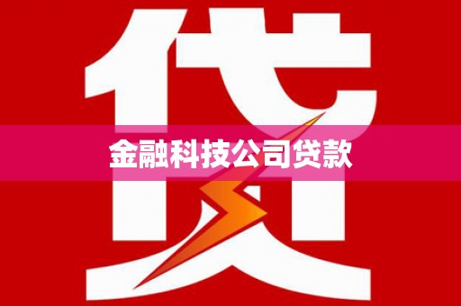 孟津金融科技公司贷款