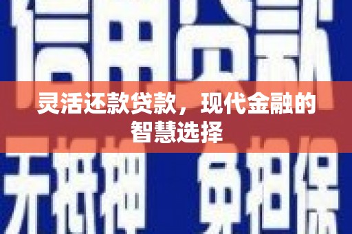 孟津灵活还款贷款，现代金融的智慧选择