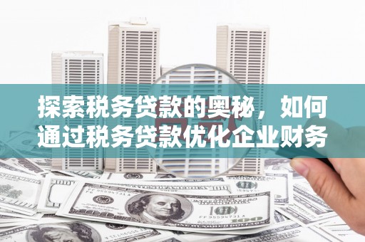 孟津探索税务贷款的奥秘，如何通过税务贷款优化企业财务