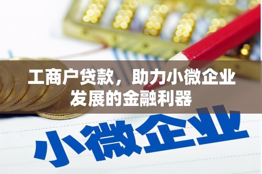 孟津工商户贷款，助力小微企业发展的金融利器