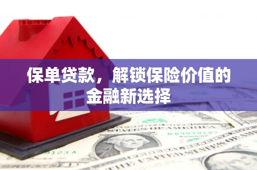 孟津保单贷款，解锁保险价值的金融新选择