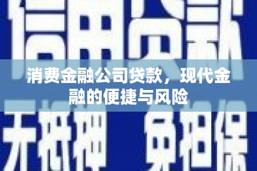 孟津消费金融公司贷款，现代金融的便捷与风险