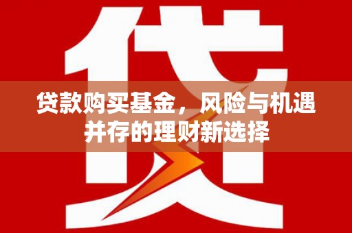 孟津贷款购买基金，风险与机遇并存的理财新选择