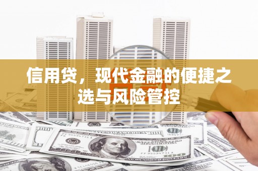 孟津信用贷，现代金融的便捷之选与风险管控