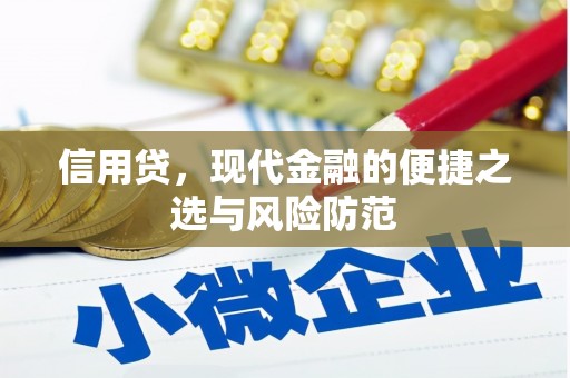 孟津信用贷，现代金融的便捷之选与风险防范