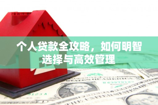 孟津个人贷款全攻略，如何明智选择与高效管理