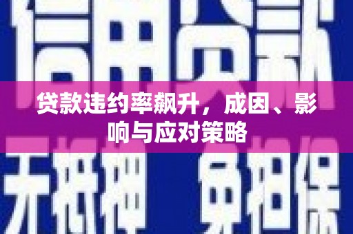 孟津贷款违约率飙升，成因、影响与应对策略